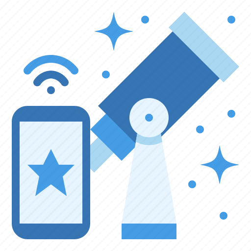 Astronomy, star, telescope, space, mobile icon - Download on Iconfinder