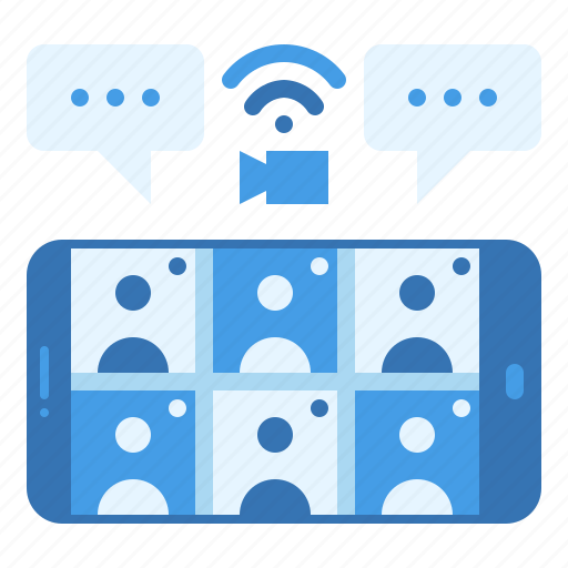 Conference, online, meeting, smartphone, video, call icon - Download on Iconfinder