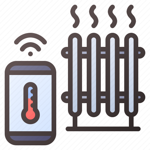 Heater, electronic, temperature, appliance, heating icon - Download on Iconfinder