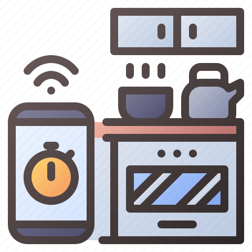 Kitchen, smart, cooking, timer, oven icon - Download on Iconfinder
