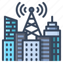 antenna, tower, city, metropolis, smart