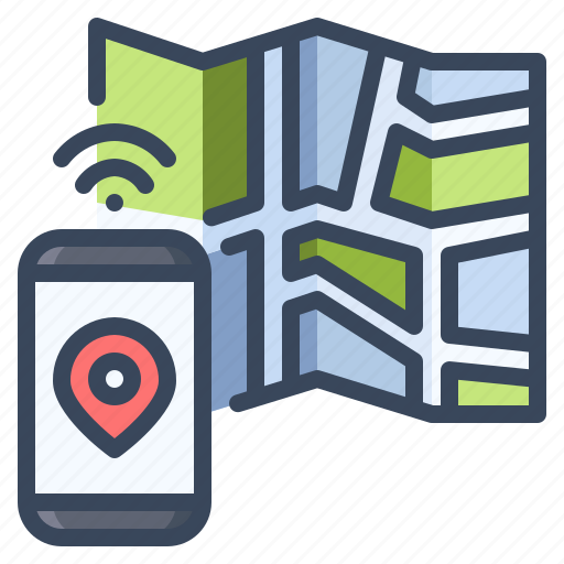 Navigation, map, smart, gps, device icon - Download on Iconfinder