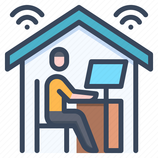 Work, from, home, teleworking, remote, office icon - Download on Iconfinder