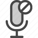 audio, microphone, podcast, rejected, unavailable