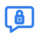 chat, internet, lock, locked, message, security, talk
