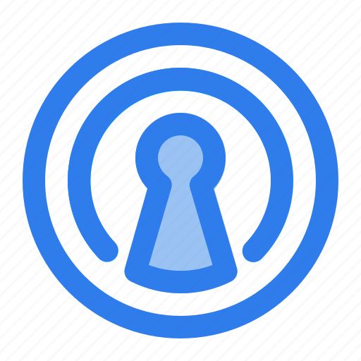 Circle, internet, lock, locked, padlock, password, security icon - Download on Iconfinder