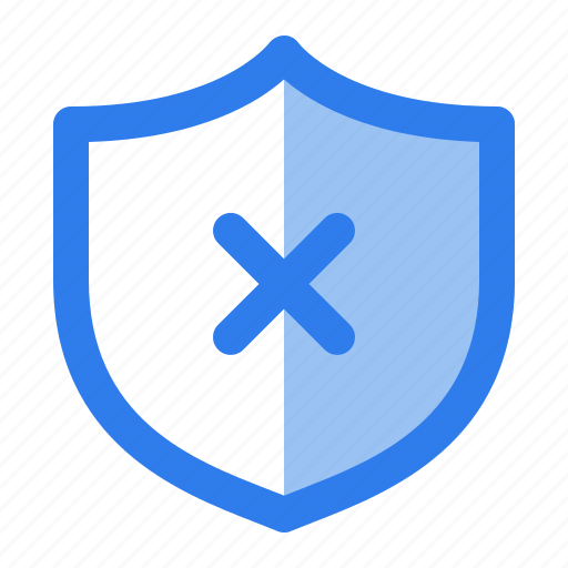 Antivirus, cancel, close, internet, protect, security, shield icon - Download on Iconfinder