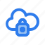 cloud, data, internet, lock, locked, safe, security 