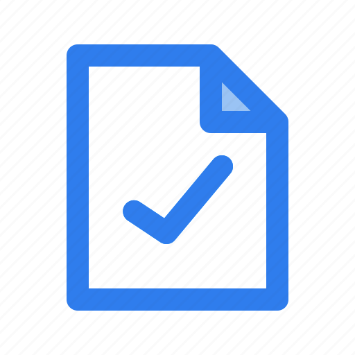 Check, document, file, internet, report, security, success icon - Download on Iconfinder