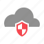 cloud, internet, protection, security, shield 