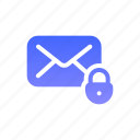 email, padlock, antivirus, communications, message