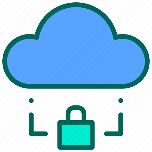 Cloud, internet, locked, privacy, storage icon - Download on Iconfinder