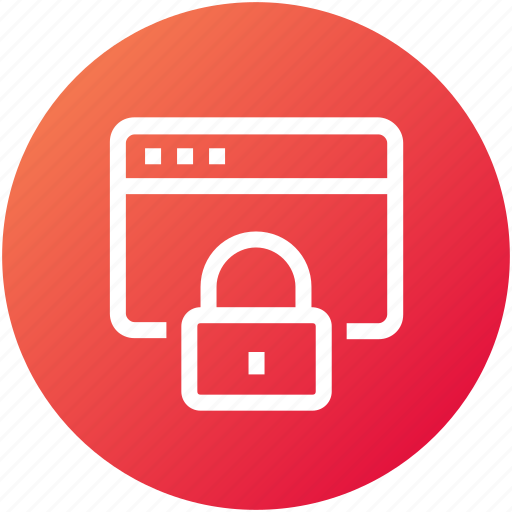 Browser, lock, security, webpage, website icon - Download on Iconfinder