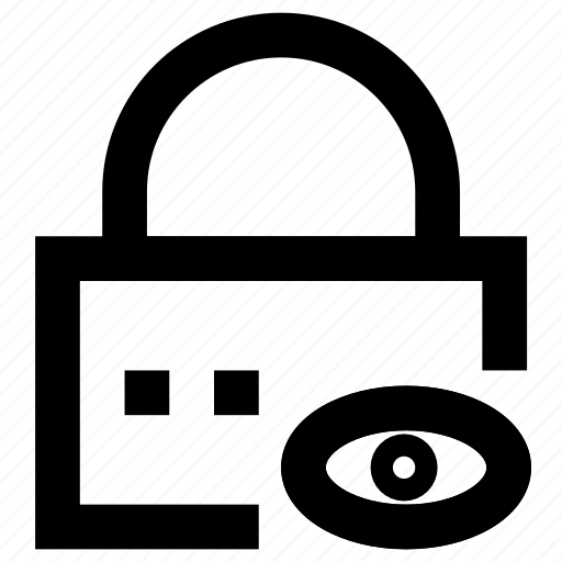 Eye, padlock, protection, safety, security, view icon - Download on Iconfinder
