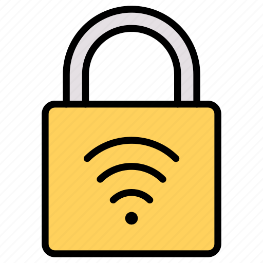 Lock, protection, security, wifi icon - Download on Iconfinder