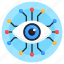 network eye, cyber eye, digital eye, augmented eye, eye tap augmentation 