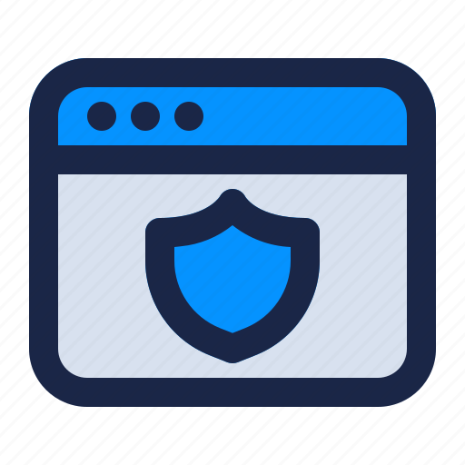 Browser, internet, safe, security, shield, web, website icon - Download on Iconfinder