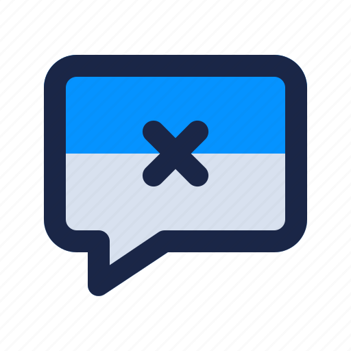 Cancel, chat, communication, internet, message, security, talk icon - Download on Iconfinder