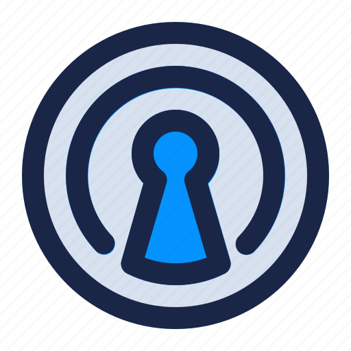 Circle, internet, lock, locked, padlock, password, security icon - Download on Iconfinder
