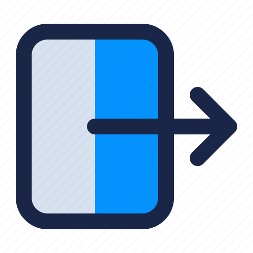 Arrow, entrance, exit, internet, log, out, security icon - Download on Iconfinder