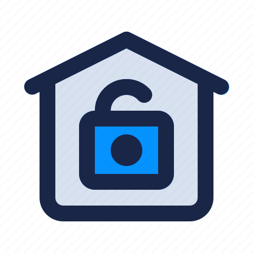 Home, house, internet, locked, padlock, security, unlock icon - Download on Iconfinder