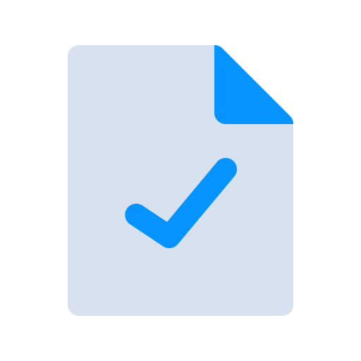 Check, document, file, internet, report, security, success icon - Free download