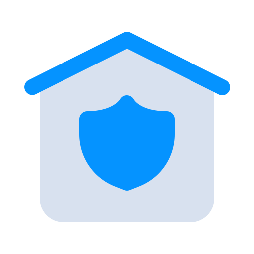 Home, house, internet, protect, safe, security, shield icon - Free download