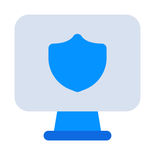 Computer, internet, security, shield, technology, television, tv icon - Free download