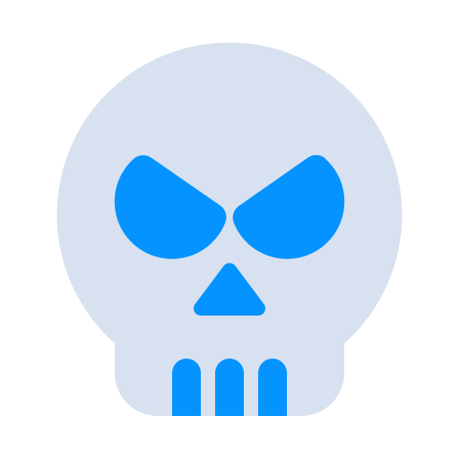 Danger, death, head, internet, security, skull, virus icon - Free download