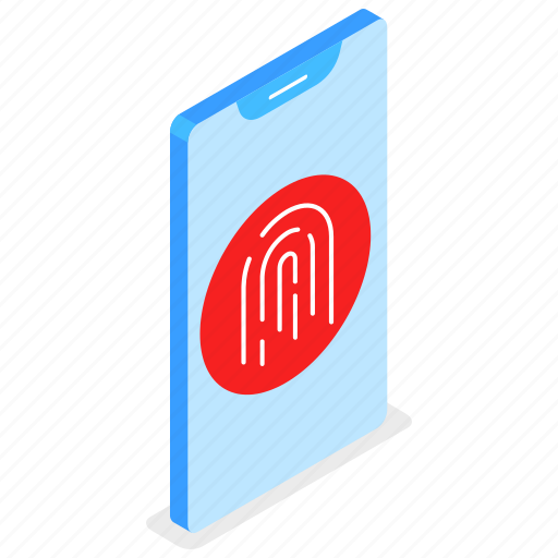 Fingerprint, biometric, smartphone, protection icon - Download on Iconfinder