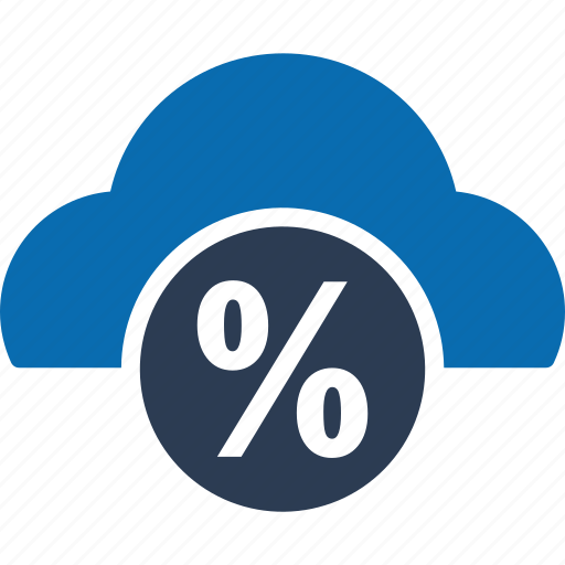 Cloud, discount, finance, taxation, sale, cloud discount, accounting icon - Download on Iconfinder