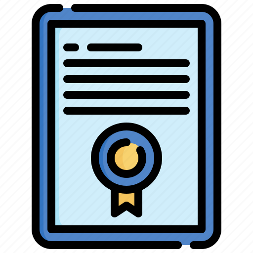 Certificate, contract, diploma, degree, files icon - Download on Iconfinder