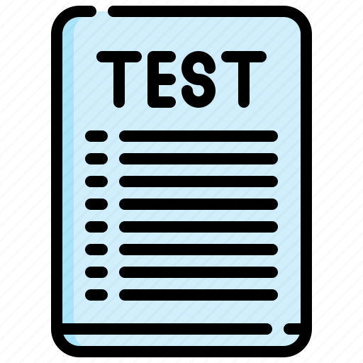 Test, exam, results, document, file icon - Download on Iconfinder