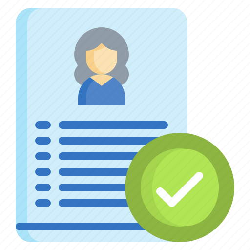 Approve, hiring, human, resources, files, document icon - Download on Iconfinder