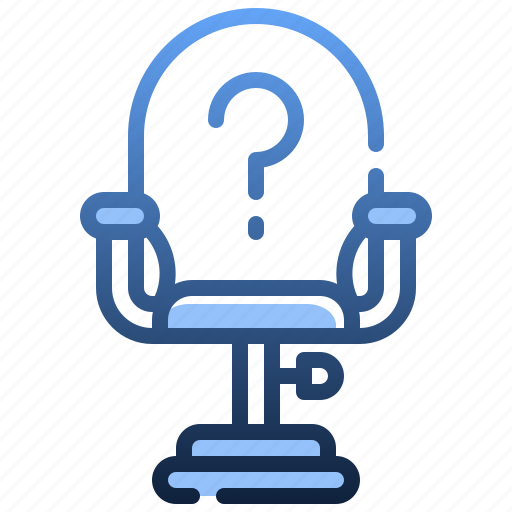 Position, question, mark, furniture, household, office, chair icon - Download on Iconfinder