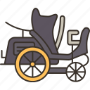 carriage, vintage, chariot, wheel, transport