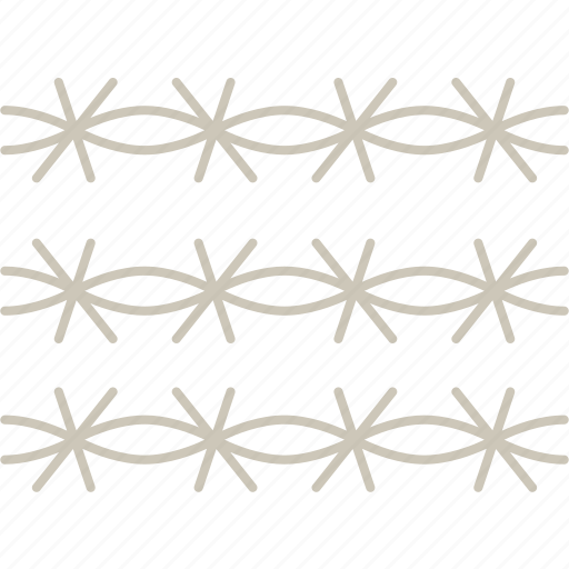 Barbed, wire, sharp, fence, metal icon - Download on Iconfinder