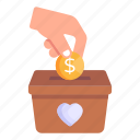 donation box, money box, charity box, funding, grant