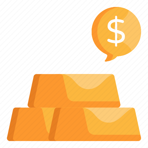 Gold bars, gold price, gold value, gold rate, gold bricks icon - Download on Iconfinder