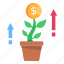 financial increase, money growth, money plant, financial growth, wealth increase 