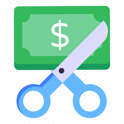 Half price, cut price, cost reduction, discount, money icon - Download on Iconfinder