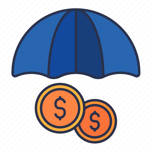 Coin, money, business, finance, umbrella, safe icon - Download on Iconfinder