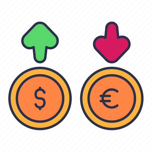 Exchange, kurs, money, dollar, euro, finance, rate icon - Download on Iconfinder