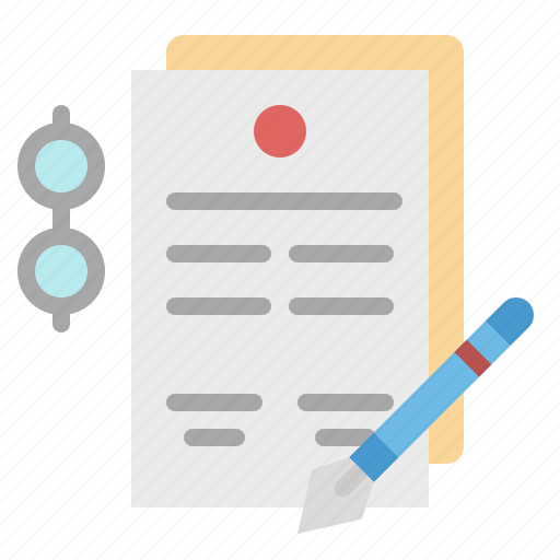 Business, contract, document, paper, writing icon - Download on Iconfinder