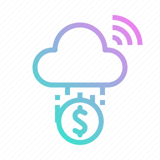 Cloud, coin, digital, electronic, money icon - Download on Iconfinder