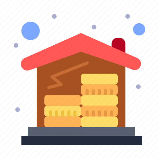 Coins, home, house, money, mortgage icon - Download on Iconfinder