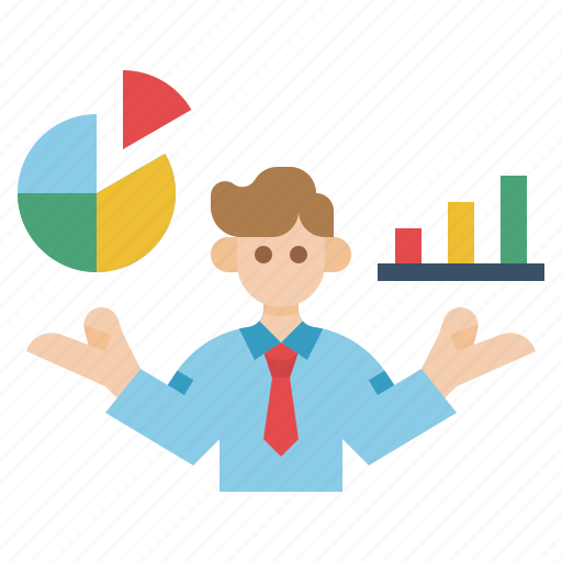 Analytics, bars, businessman, chart, finance, graph, statistics icon - Download on Iconfinder