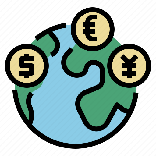 Business, currency, finance, globe, investment, location, world icon - Download on Iconfinder