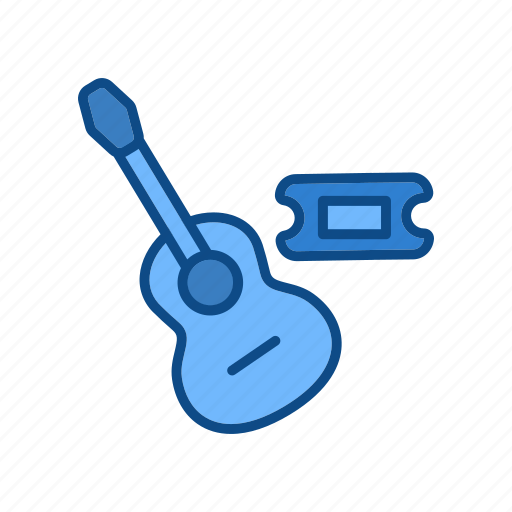 Concert, ticket, music, guitar icon - Download on Iconfinder