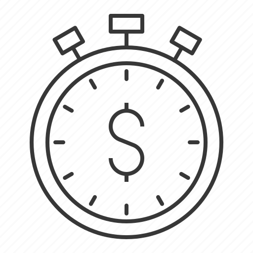 Business, finance, fund, investment, stop watch, time is money icon - Download on Iconfinder
